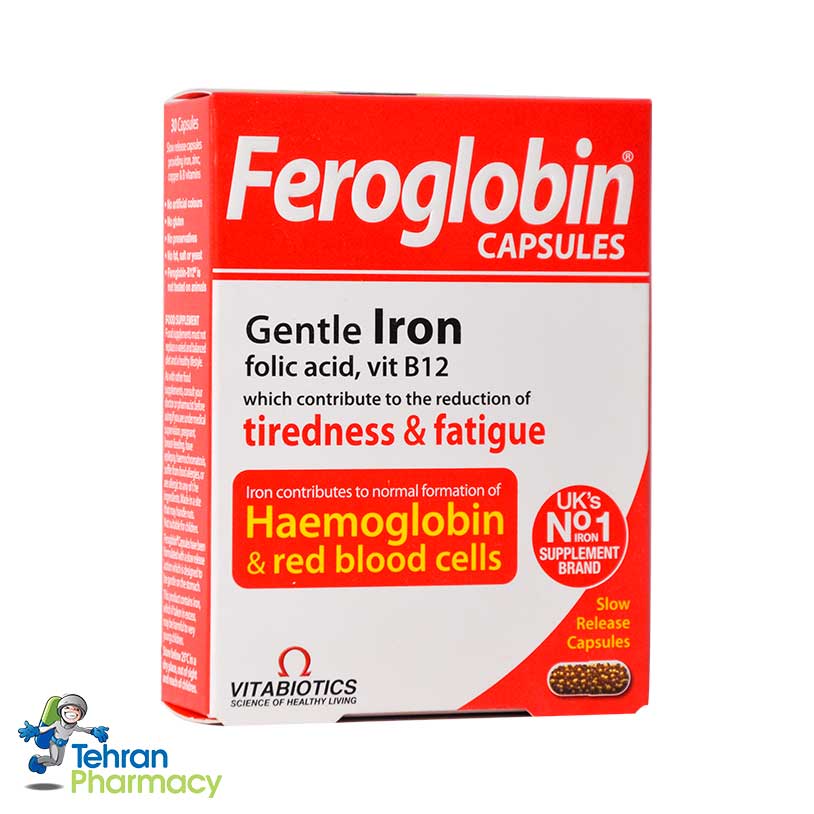 کپسول فروگلوبینB12 ویتابیوتیکس - VITABIOTICS Feroglobin